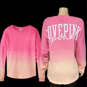 Victorias Secret Pink Varsity Crew Sweatshirt Xl